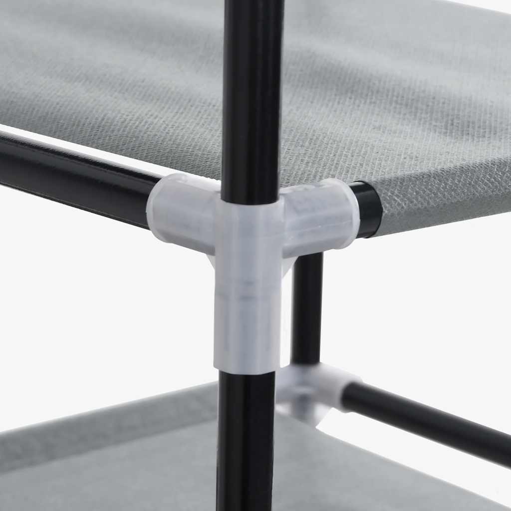 Schuhschrank Grau 60,5X30X97 Cm Vliesstoff