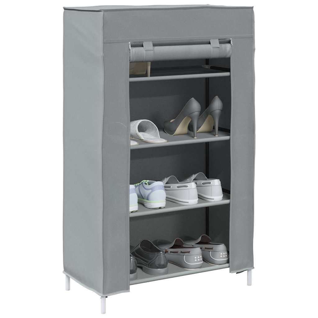 Schuhschrank Grau 60,5X30X97 Cm Vliesstoff