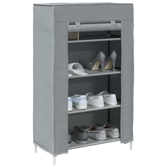 Schuhschrank Grau 60,5X30X97 Cm Vliesstoff