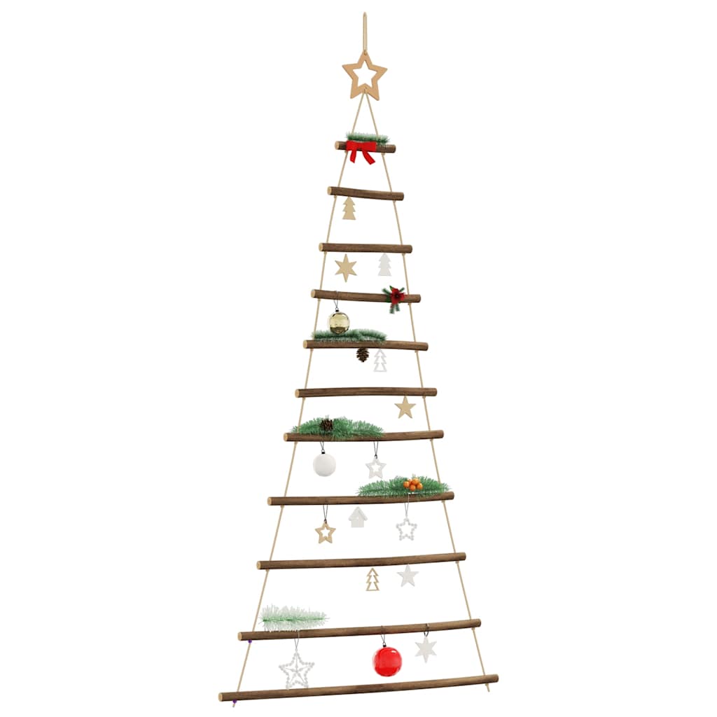 Hängende Weihnachtsbäume Mit Spitzensternen 2 Stk. Naturzweig Schwarz
