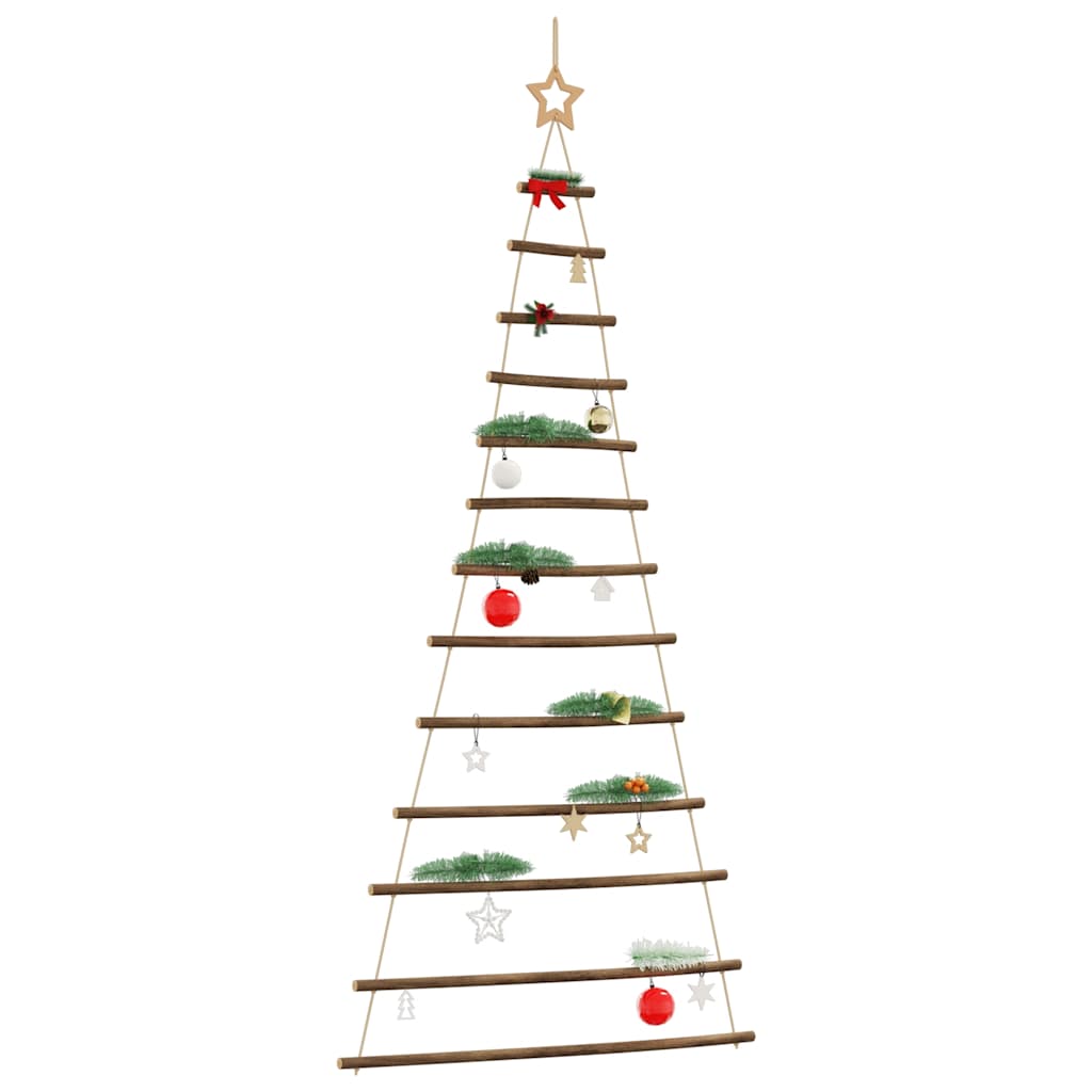 Hängende Weihnachtsbäume Mit Spitzensternen 2 Stk. Naturzweig Schwarz