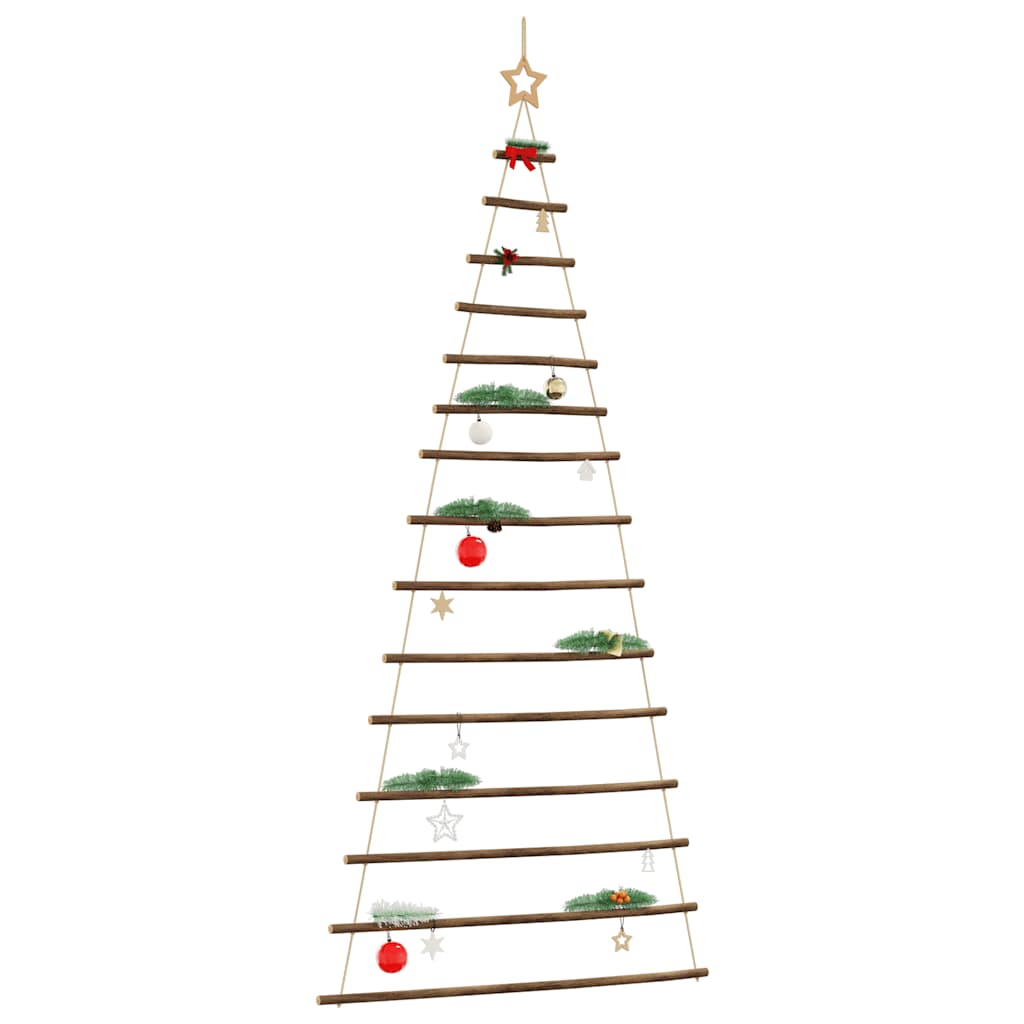Hängende Weihnachtsbäume Mit Spitzensternen 2 Stk. Naturzweig Schwarz