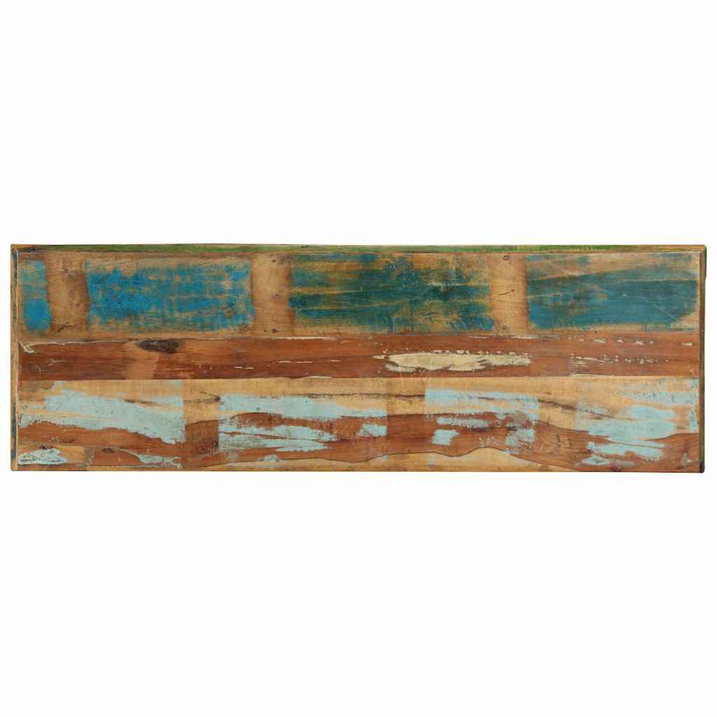 Schuhschrank Braun 110 X 35 X 40 Cm Massives Upgecyceltes Holz