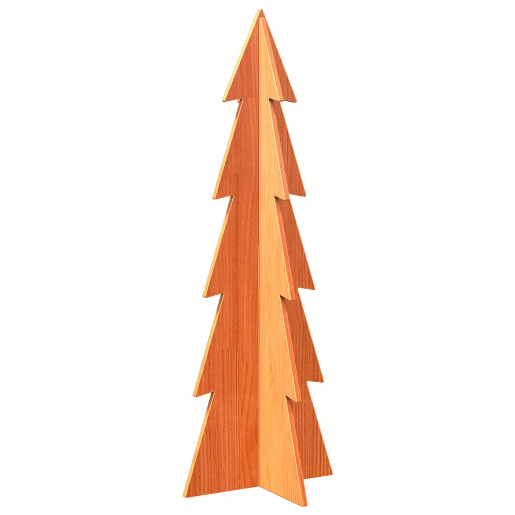 Weihnachtsbaum Zum Schmücken 112Cm Massivholz Kiefer Wachsbraun