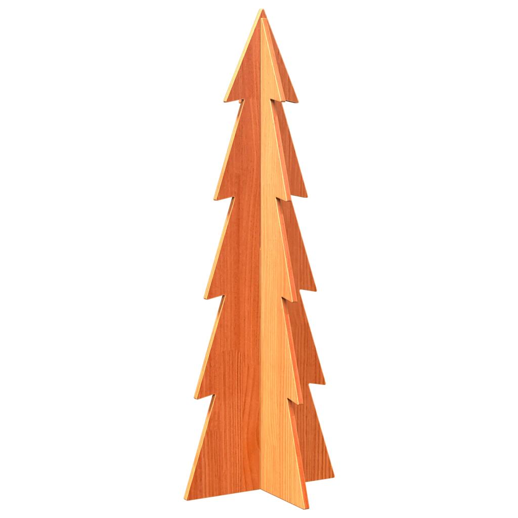 Weihnachtsbaum Zum Schmücken 112Cm Massivholz Kiefer Wachsbraun