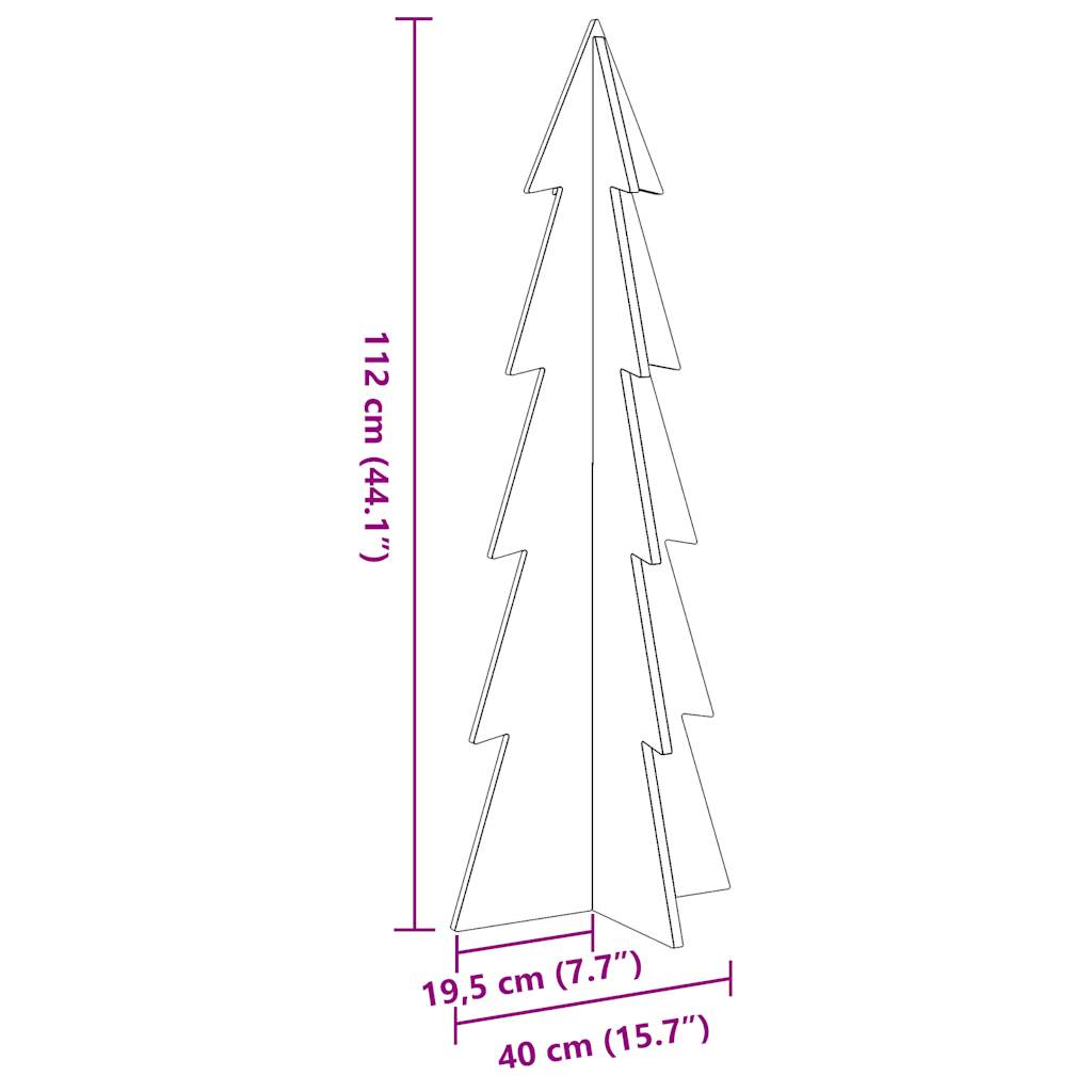 Weihnachtsbaum Zum Schmücken 112Cm Massivholz Kiefer Wachsbraun