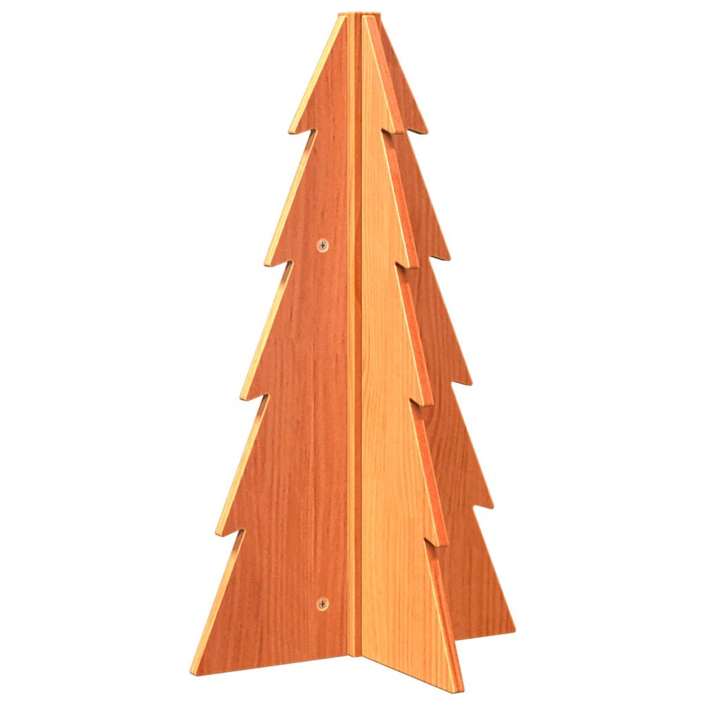 Weihnachtsbaum Holz Zum Schmücken 69,5 Cm Massivholz Kiefer Wachsbraun