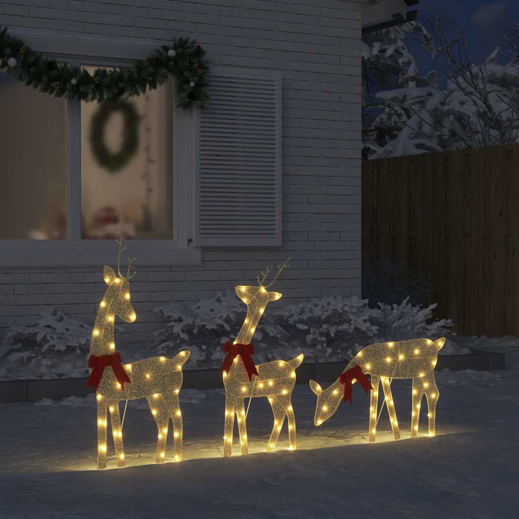 Led-Rentiere Weihnachtsdeko 270X7X90 Cm N Kaltweiß