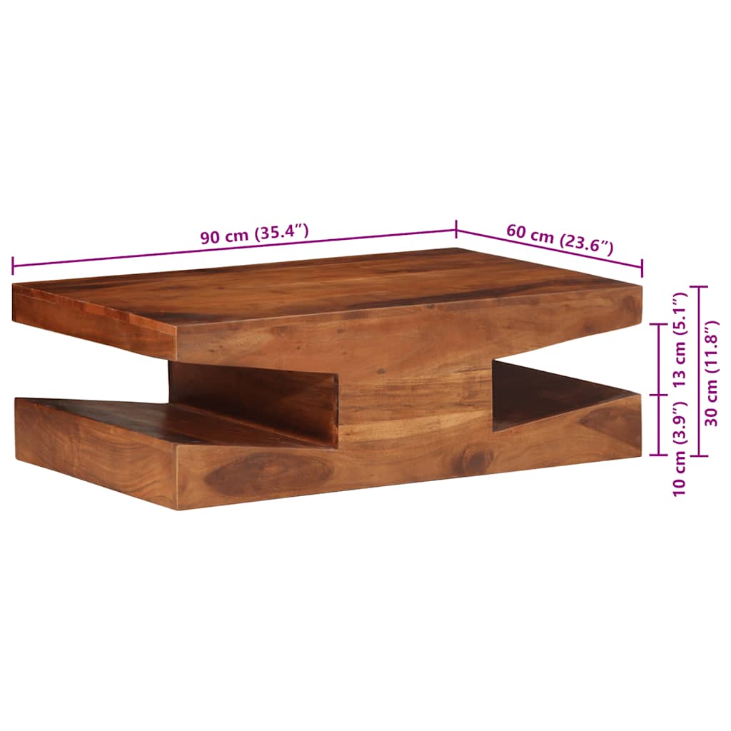 Couchtisch Massivholz Akazie