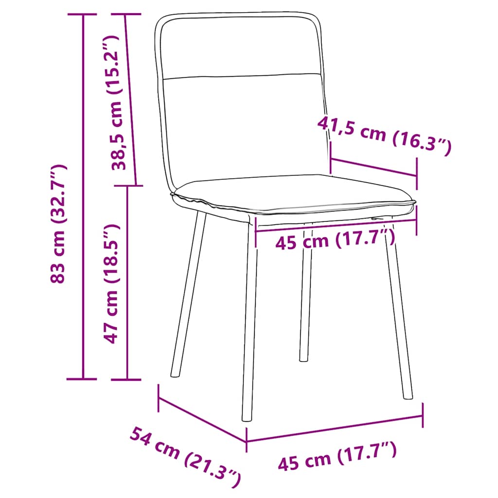 Esszimmerstühle 4 Stk. Samt