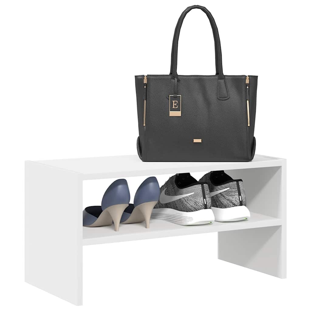 Schuhregale 2 Stk. Stapelbar 60X30X30,5 Cm Weiß