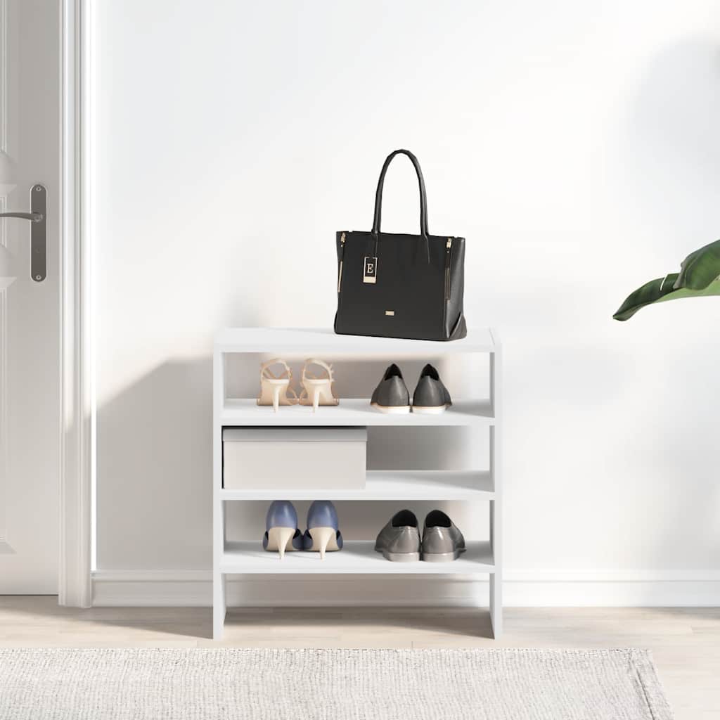 Schuhregale 2 Stk. Stapelbar 60X30X30,5 Cm Weiß