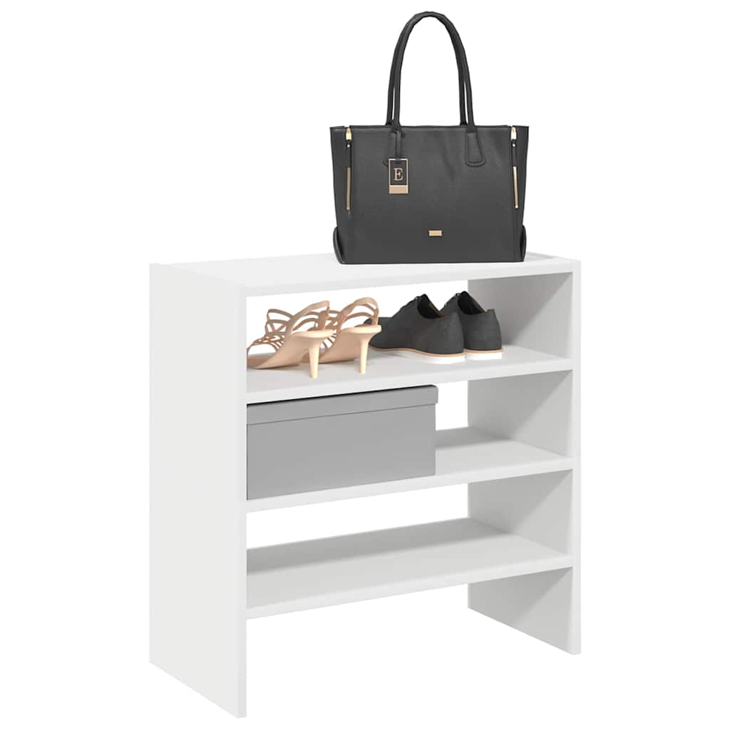 Schuhregale 2 Stk. Stapelbar 60X30X30,5 Cm Weiß