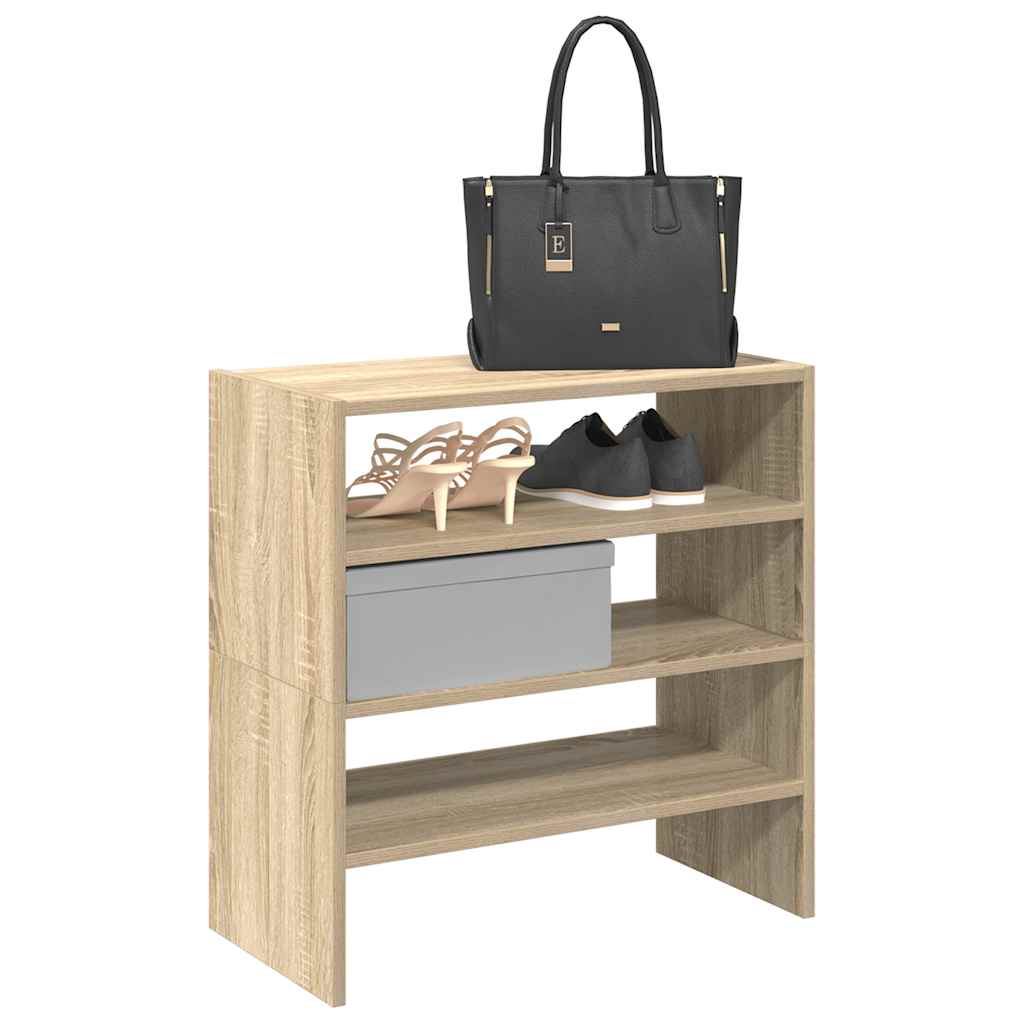 Schuhregal Stapelbar Sonoma-Eiche 60X30X30,5 Cm Sonoma Eiche