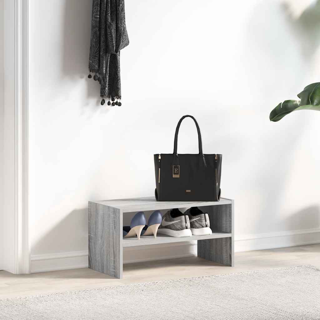 Schuhregal Stapelbar 60X30X30,5 Cm Grau Sonoma