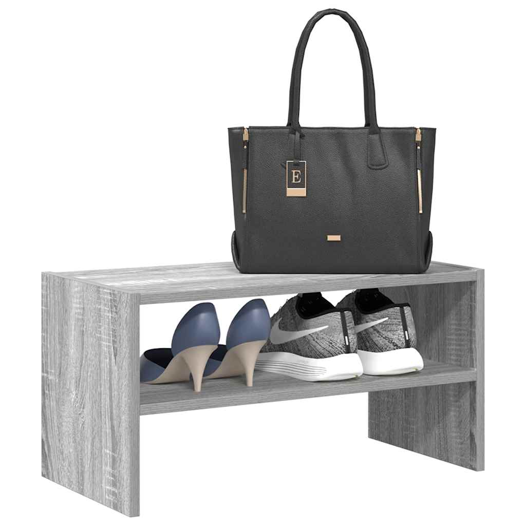 Schuhregal Stapelbar 60X30X30,5 Cm Grau Sonoma