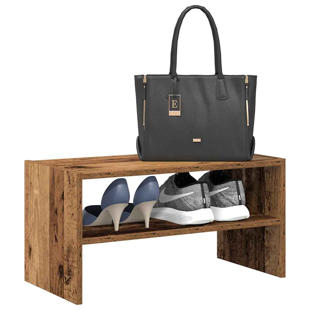 Schuhregal Stapelbar -Optik 60X30X30,5 Cm Altholz