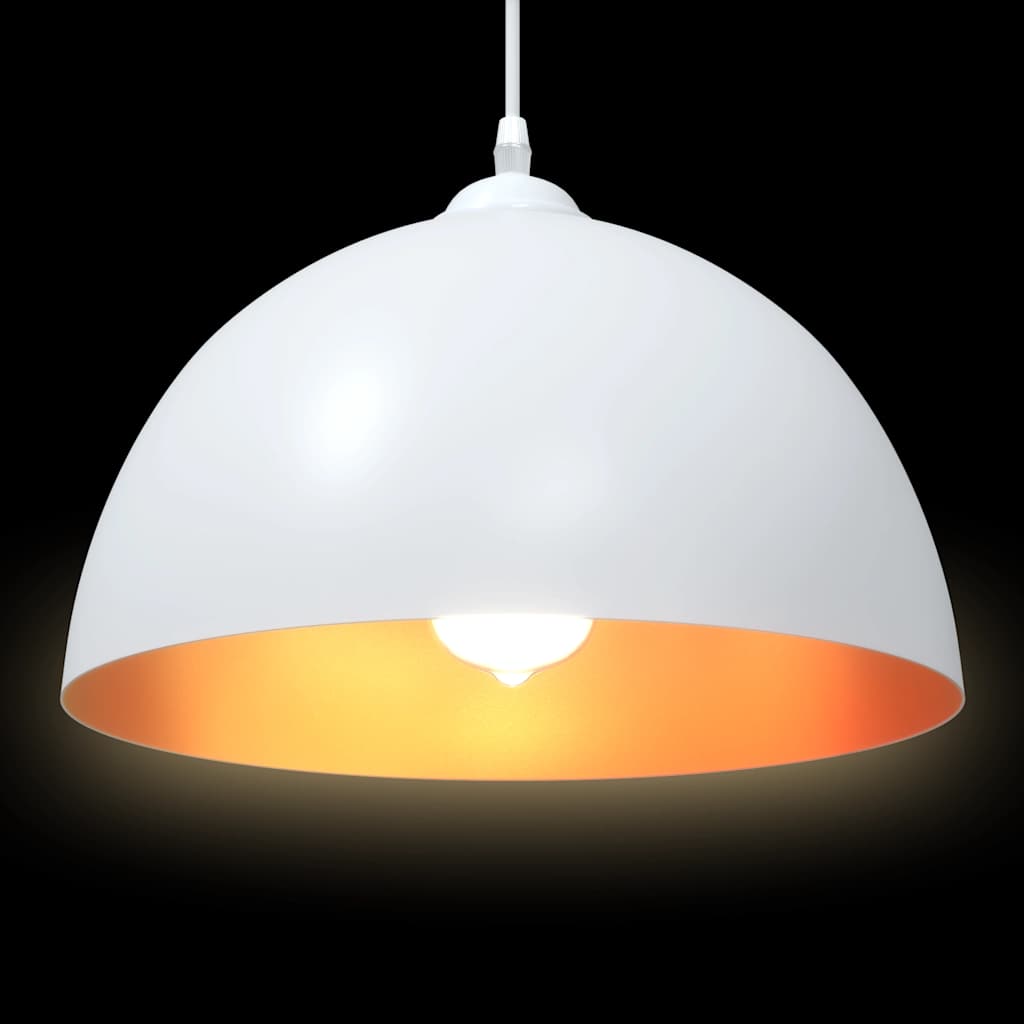 Pendelleuchten 2 Stk. Höhenverstellbar E27 Ø 30 Cm Metall