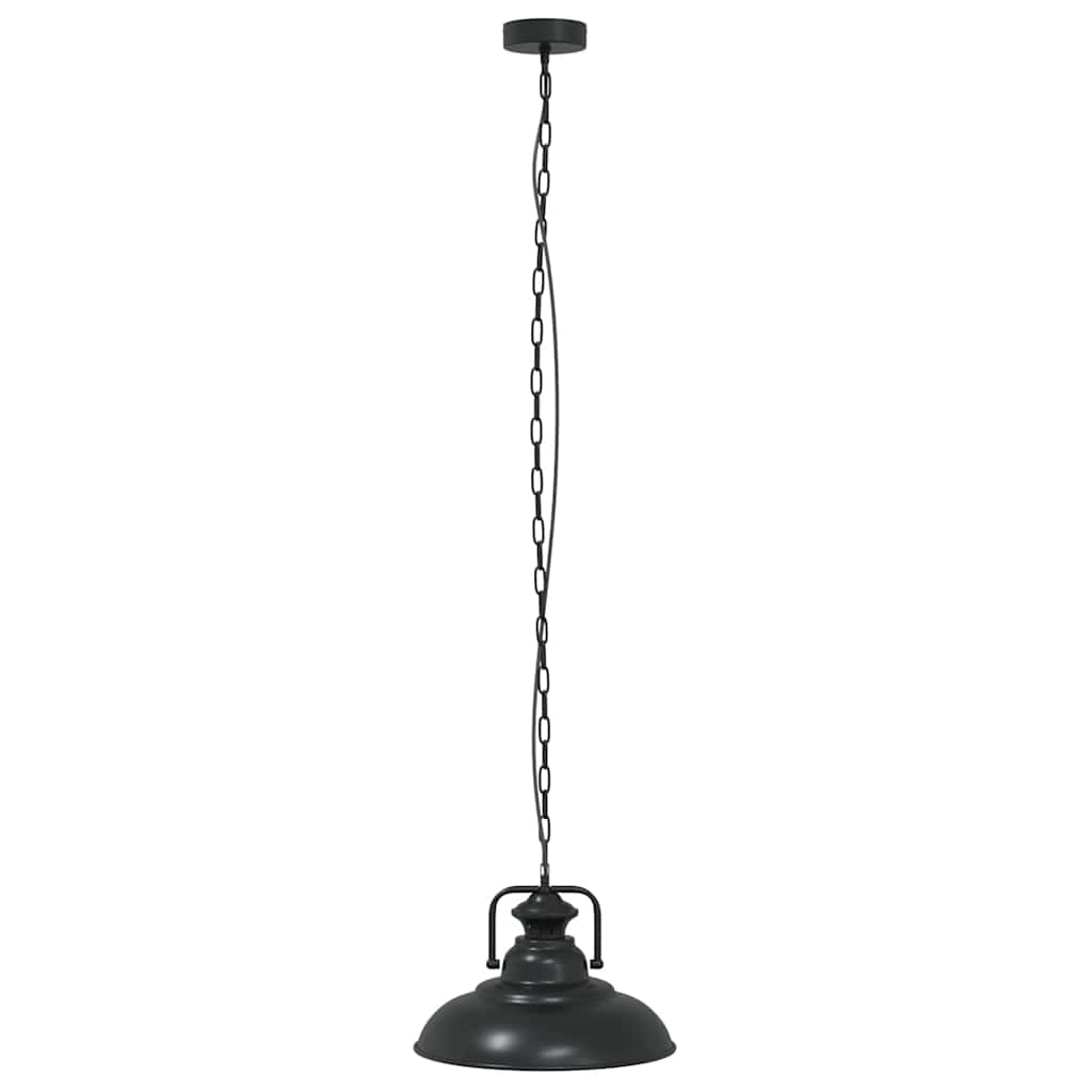 Pendelleuchte E27 Schwarz Ø 31 Cm Eisen Braun