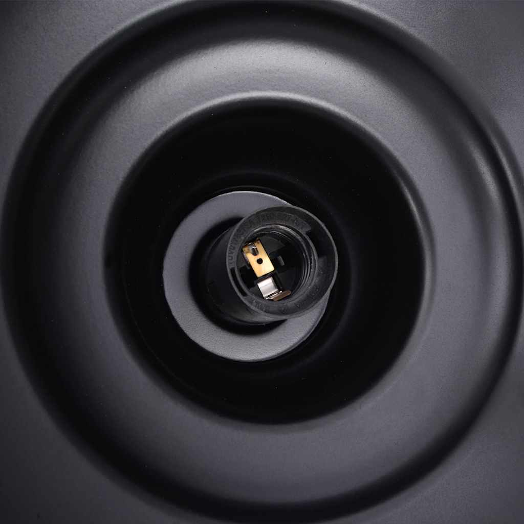 Pendelleuchte E27 Schwarz Ø 31 Cm Eisen Braun