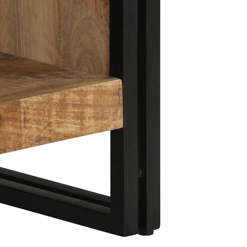 Couchtisch 70X50X38 Cm Raues Massivholz Mango
