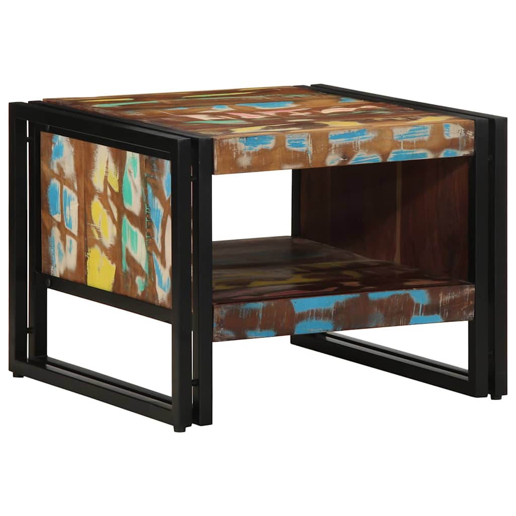 Couchtisch 70X50X38 Cm Raues Massivholz Mango