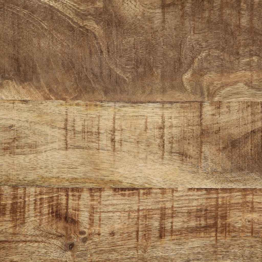 Konsolentisch Mit Regal Braun 120 X 33 X 75 Cm Massivholz Mango