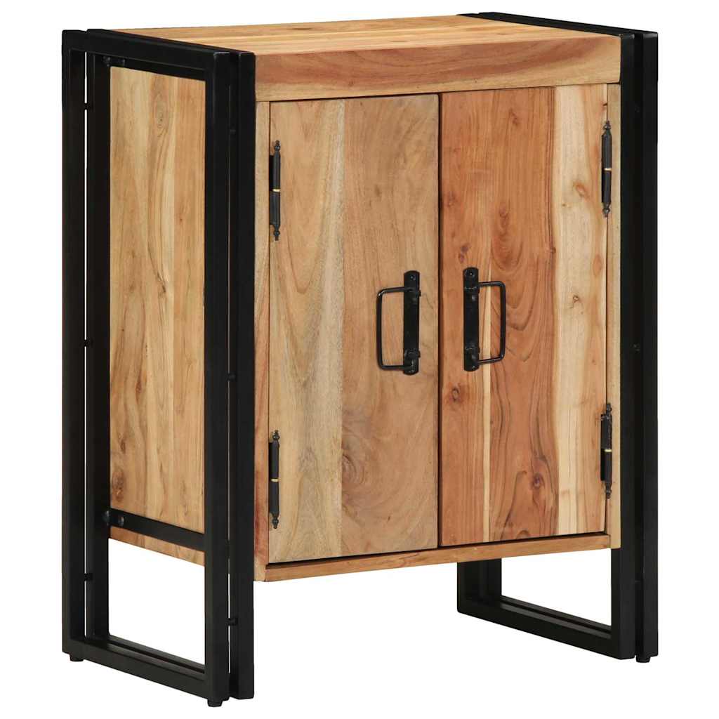 Schuhschrank Mit Regal Braun 56 X 35 X 70 Cm Massivholz Mango