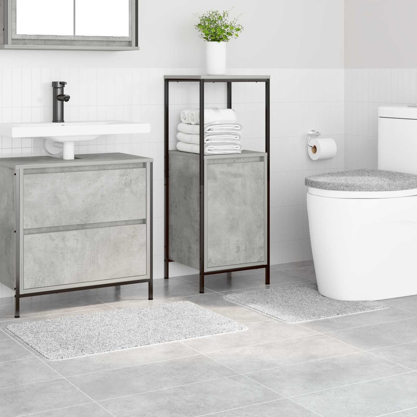 Anti-Rutsch Badematten-Set 3 Pcs Pp