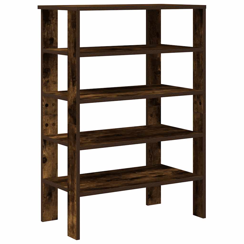 Schuhregal 61X32X87,5 Cm Holzwerkstoff Räuchereiche
