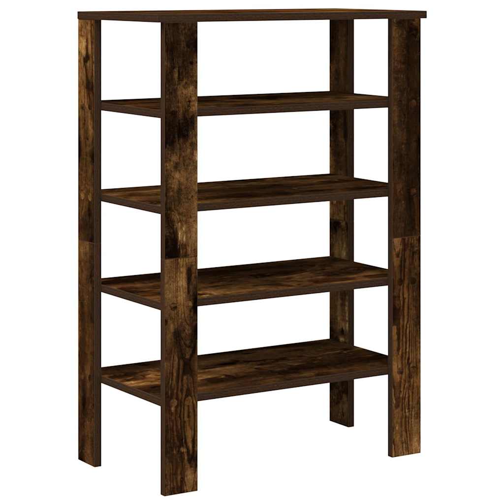 Schuhregal 61X32X87,5 Cm Holzwerkstoff Räuchereiche