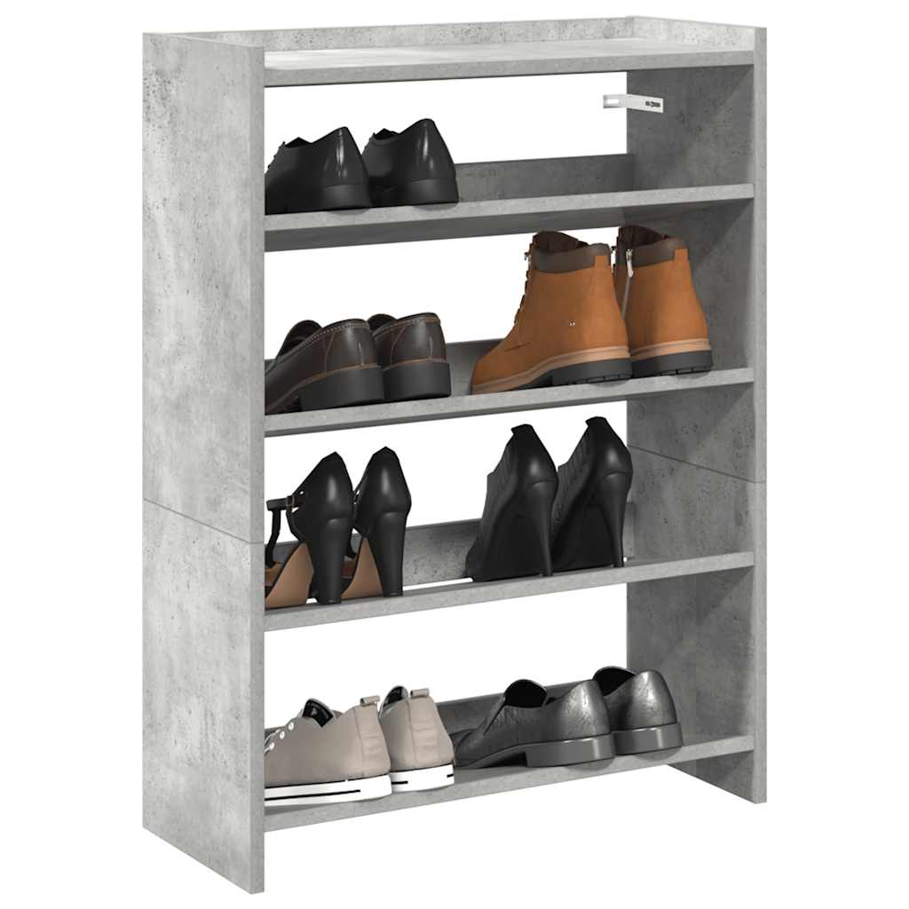Schuhregal 80X25X Holzwerkstoff Betongrau