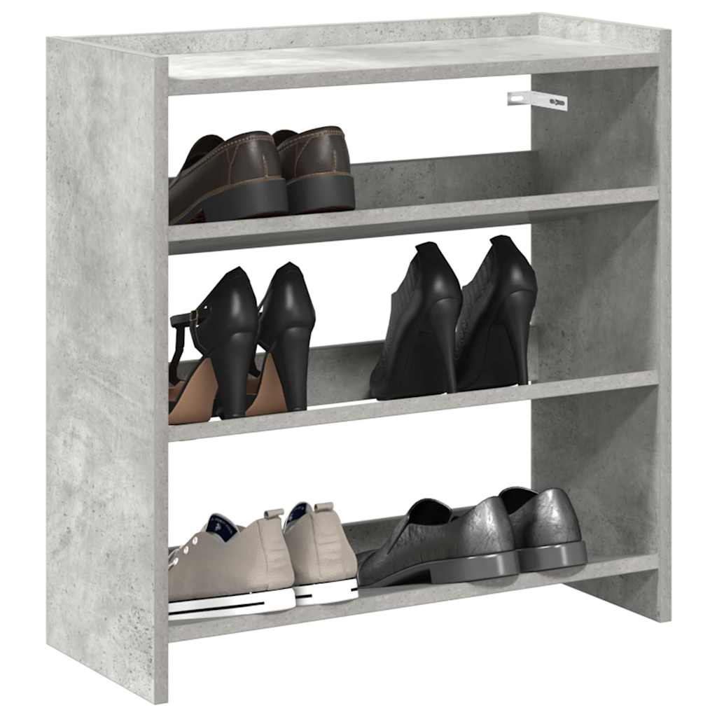 Schuhregal 80X25X Holzwerkstoff Betongrau