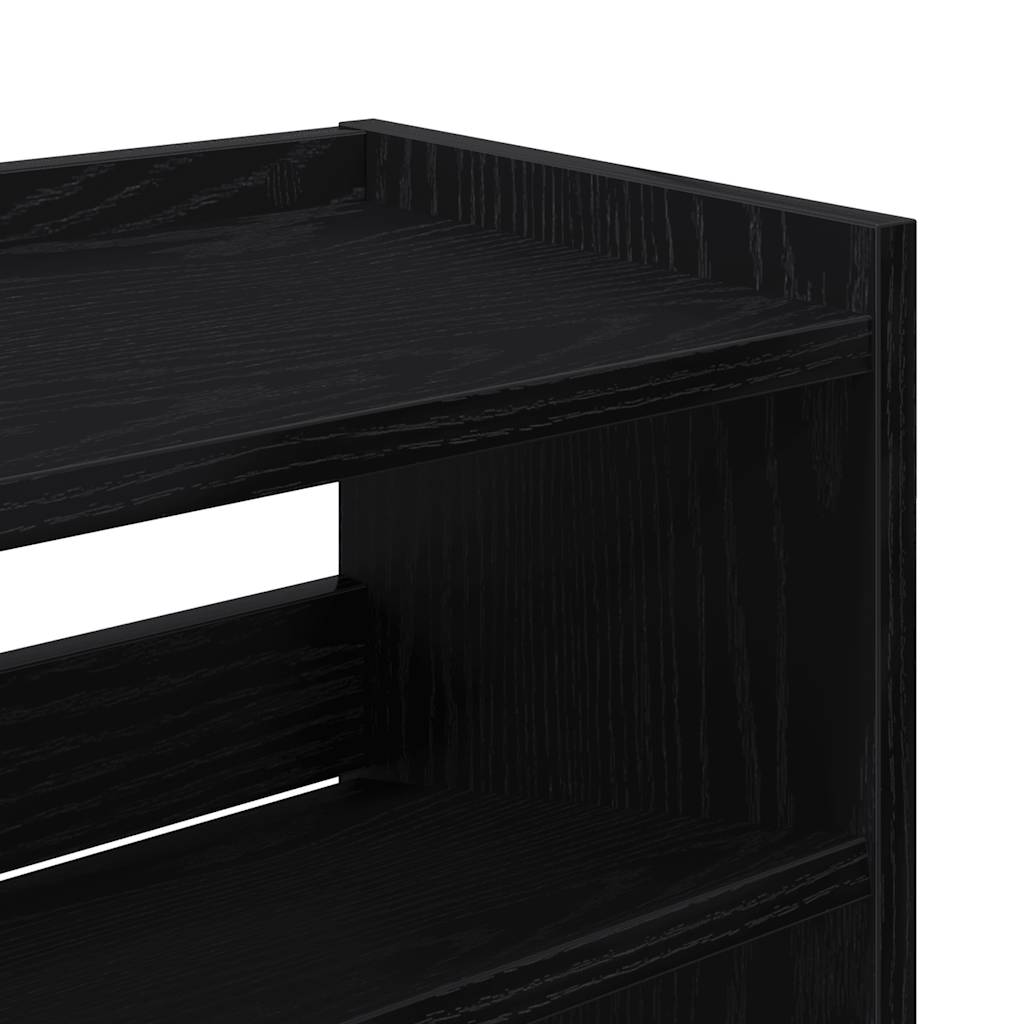 Schuhregal 80X25X Holzwerkstoff Schwarz