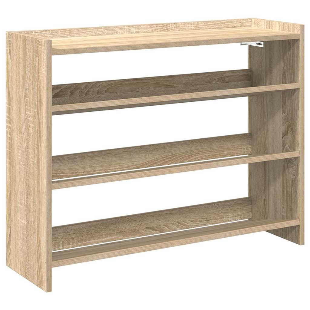Schuhregal Sonoma-Eiche 80X25X Holzwerkstoff Sonoma Eiche
