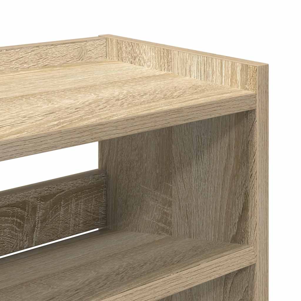 Schuhregal Sonoma-Eiche 80X25X Holzwerkstoff Sonoma Eiche