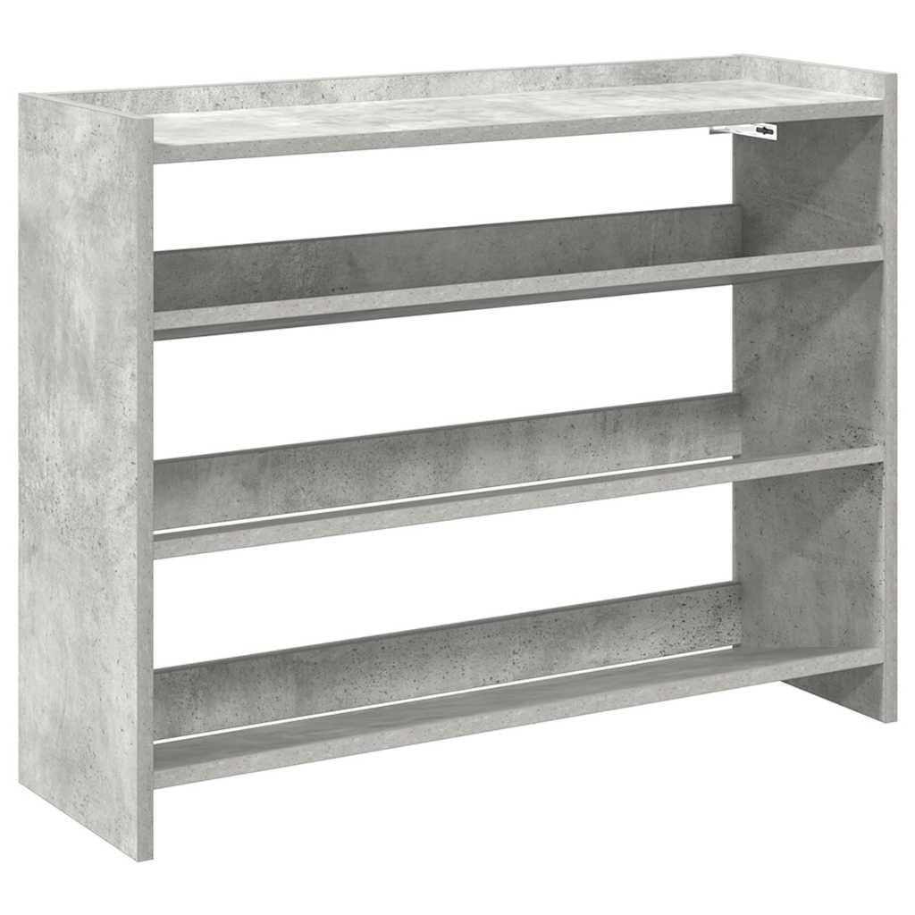 Schuhregal 80X25X Holzwerkstoff Betongrau