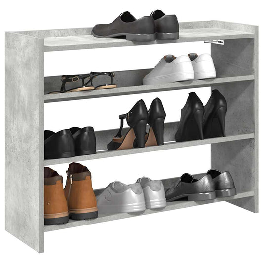 Schuhregal 80X25X Holzwerkstoff Betongrau