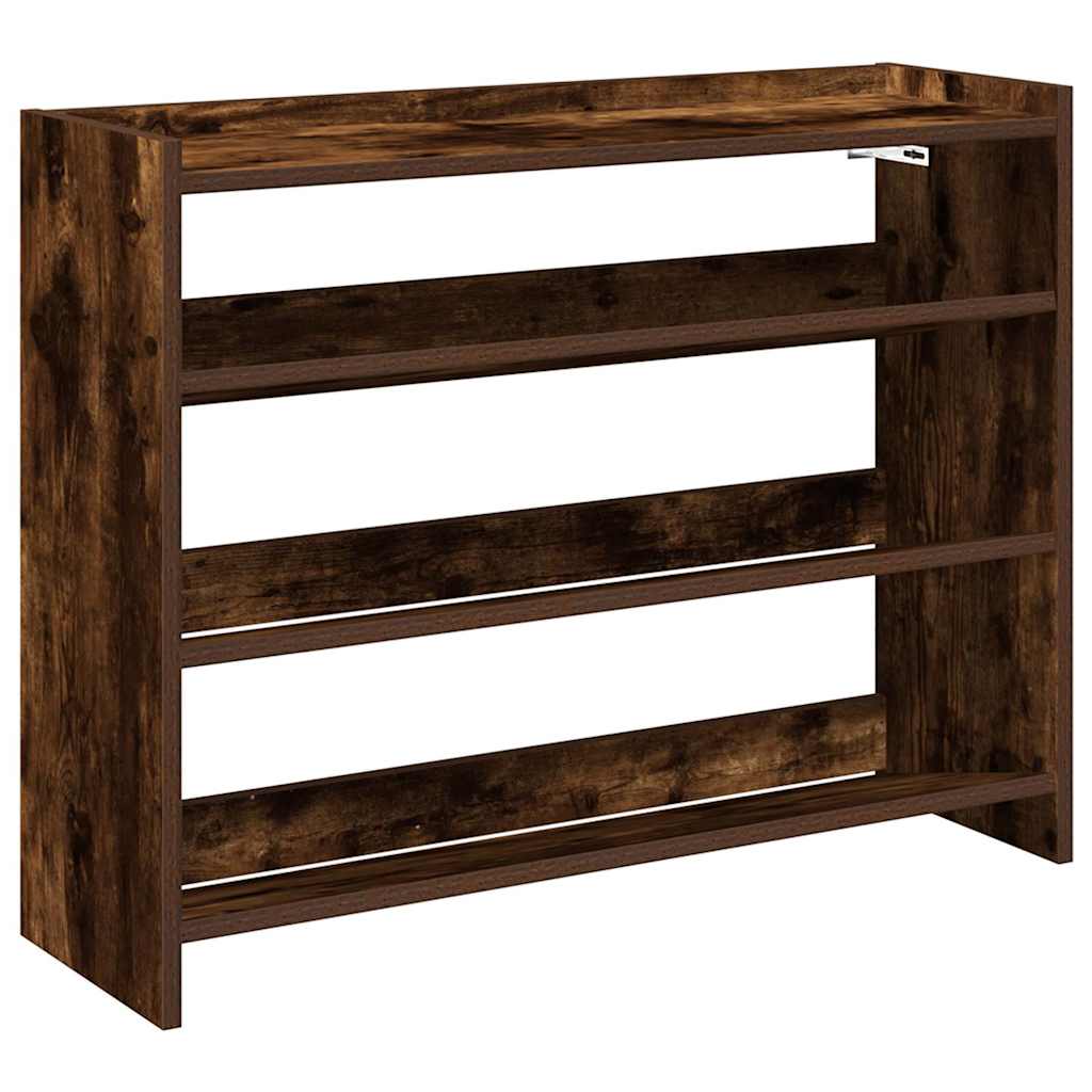 Schuhregal 80X25X Holzwerkstoff Räuchereiche