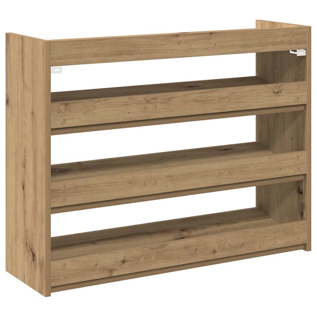 Schuhregal 80X25X Holzwerkstoff Artisan-Eiche