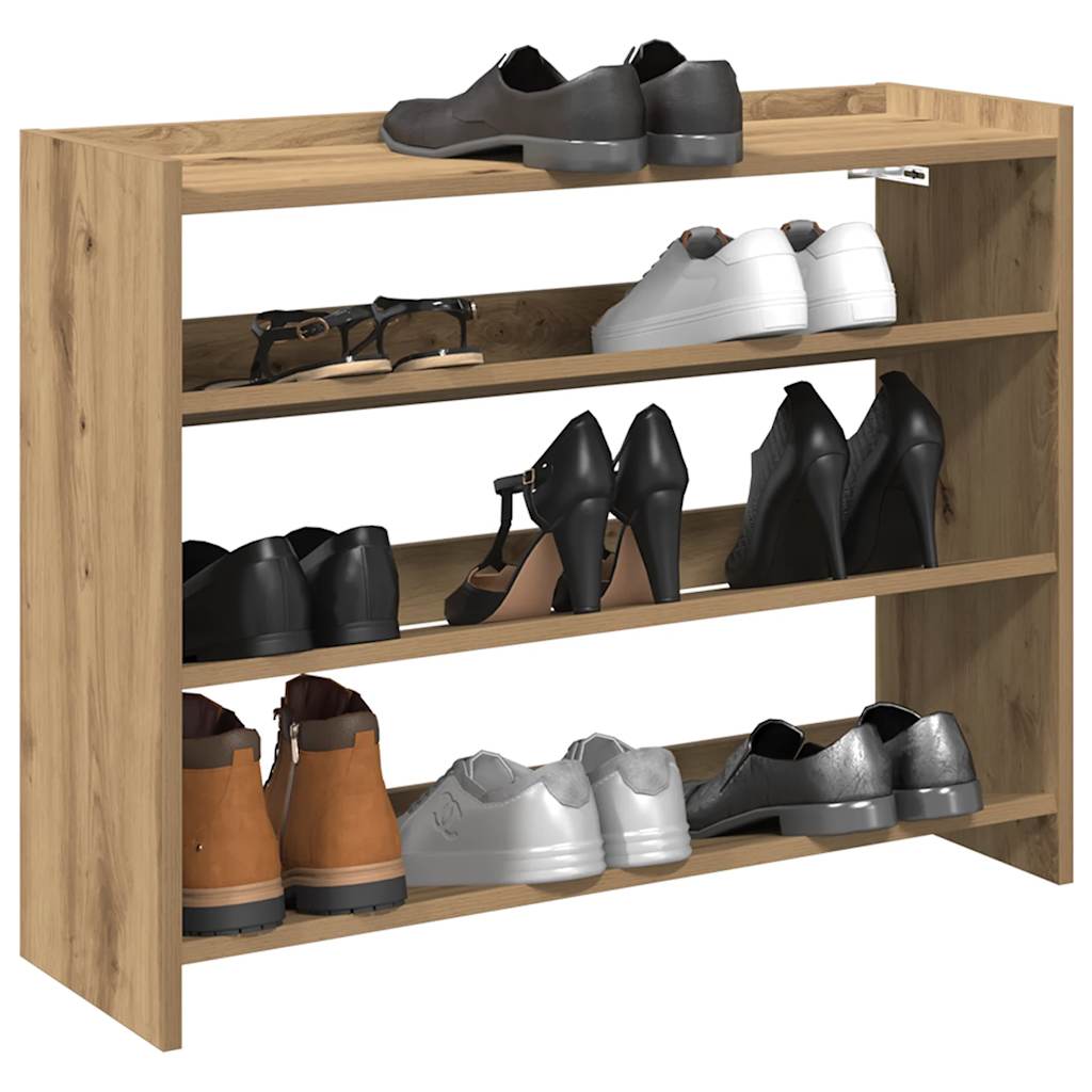 Schuhregal 80X25X Holzwerkstoff Artisan-Eiche