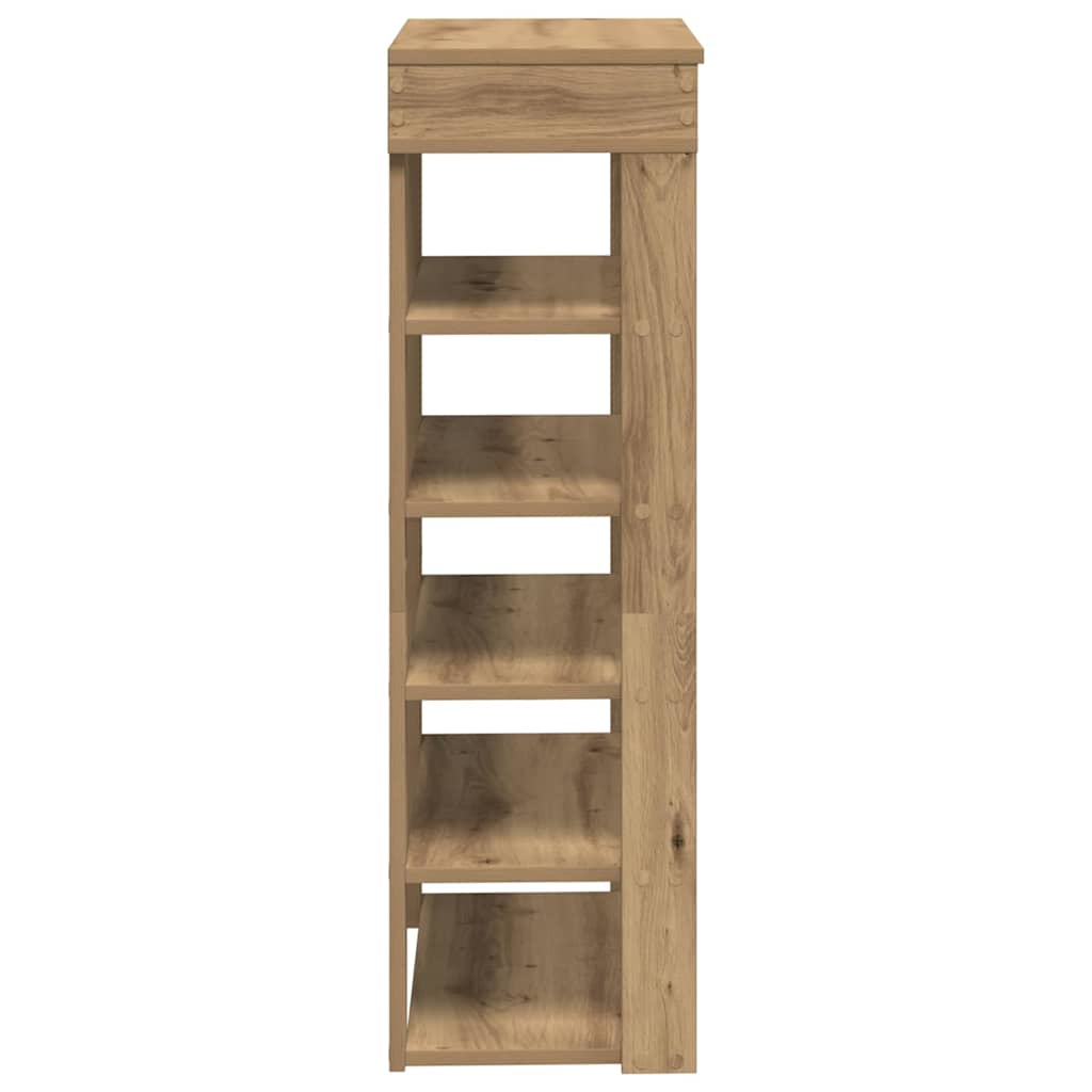 Schuhregal 60X30X98 Cm Holzwerkstoff Artisan-Eiche
