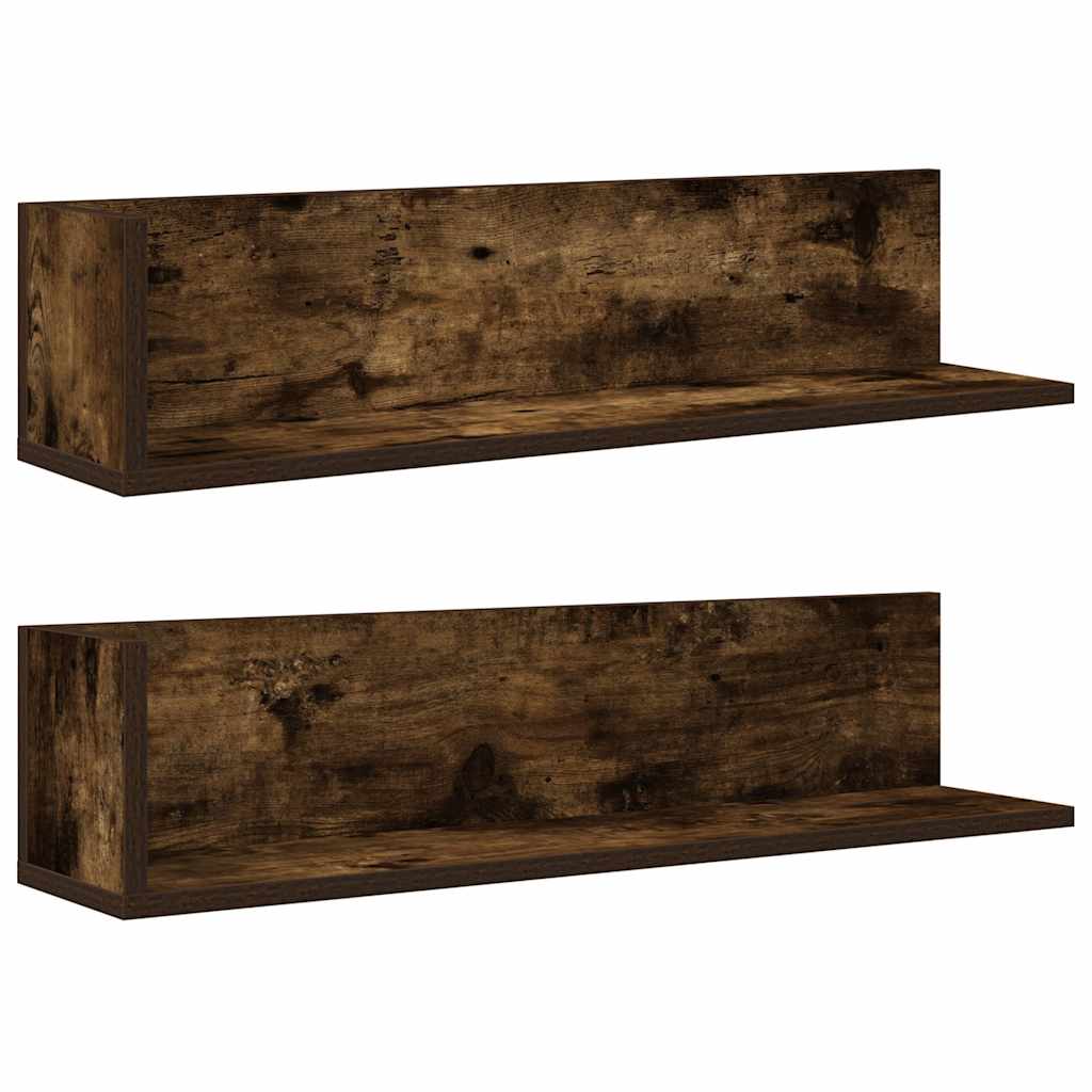 Wandregale 2 Stk. 75X16,5X16,5 Cm Holzwerkstoff