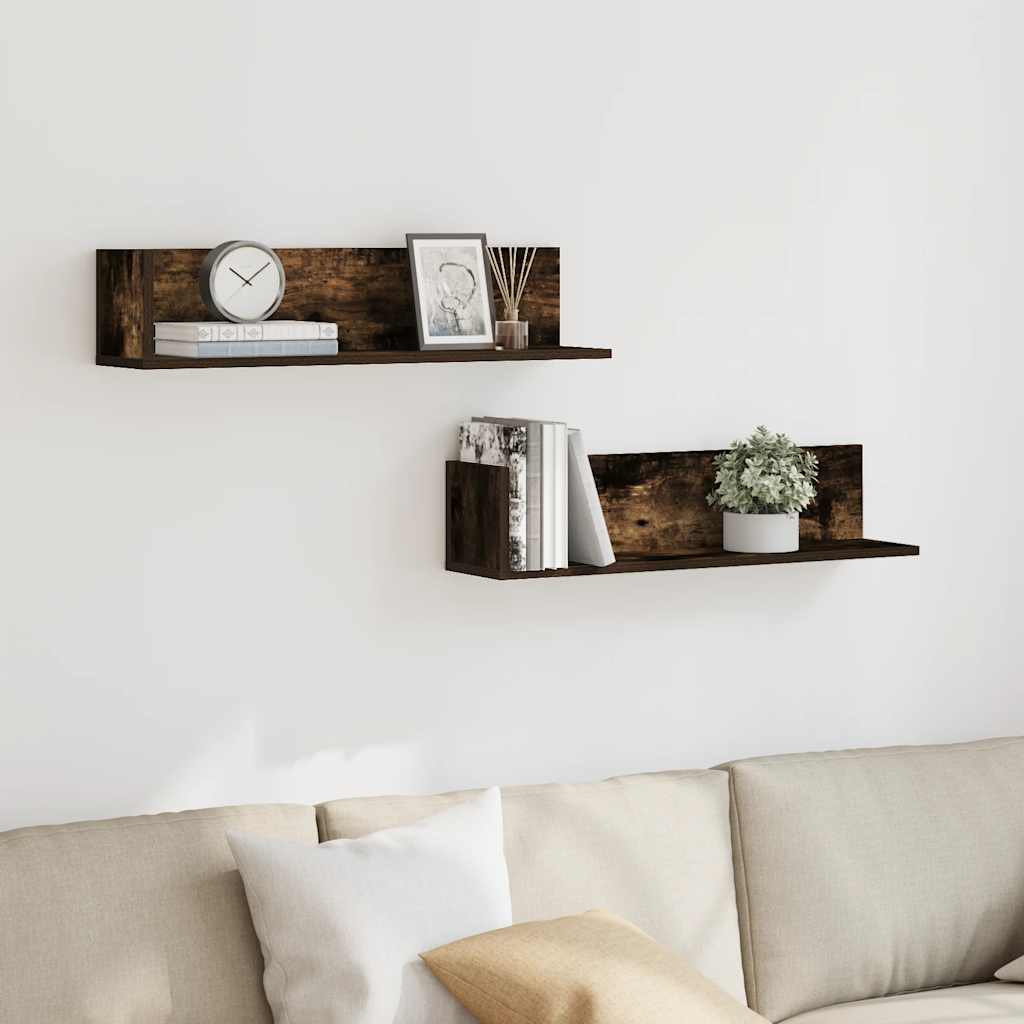 Wandregale 2 Stk. 75X16,5X16,5 Cm Holzwerkstoff