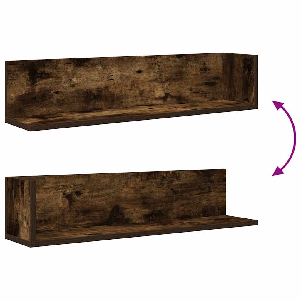 Wandregale 2 Stk. 75X16,5X16,5 Cm Holzwerkstoff