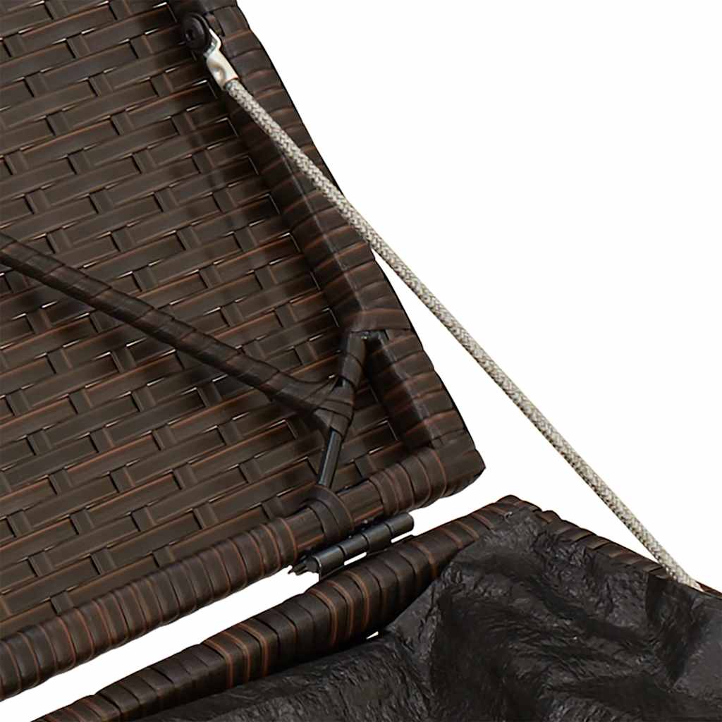 Gartenhocker Mit Kissen 2 Stk. 40X40X43 Cm Poly Rattan