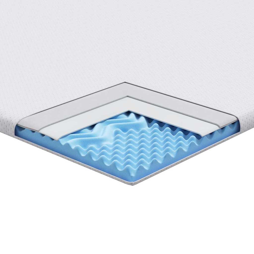 Matratzenauflage Weiß Jacquard Stoff