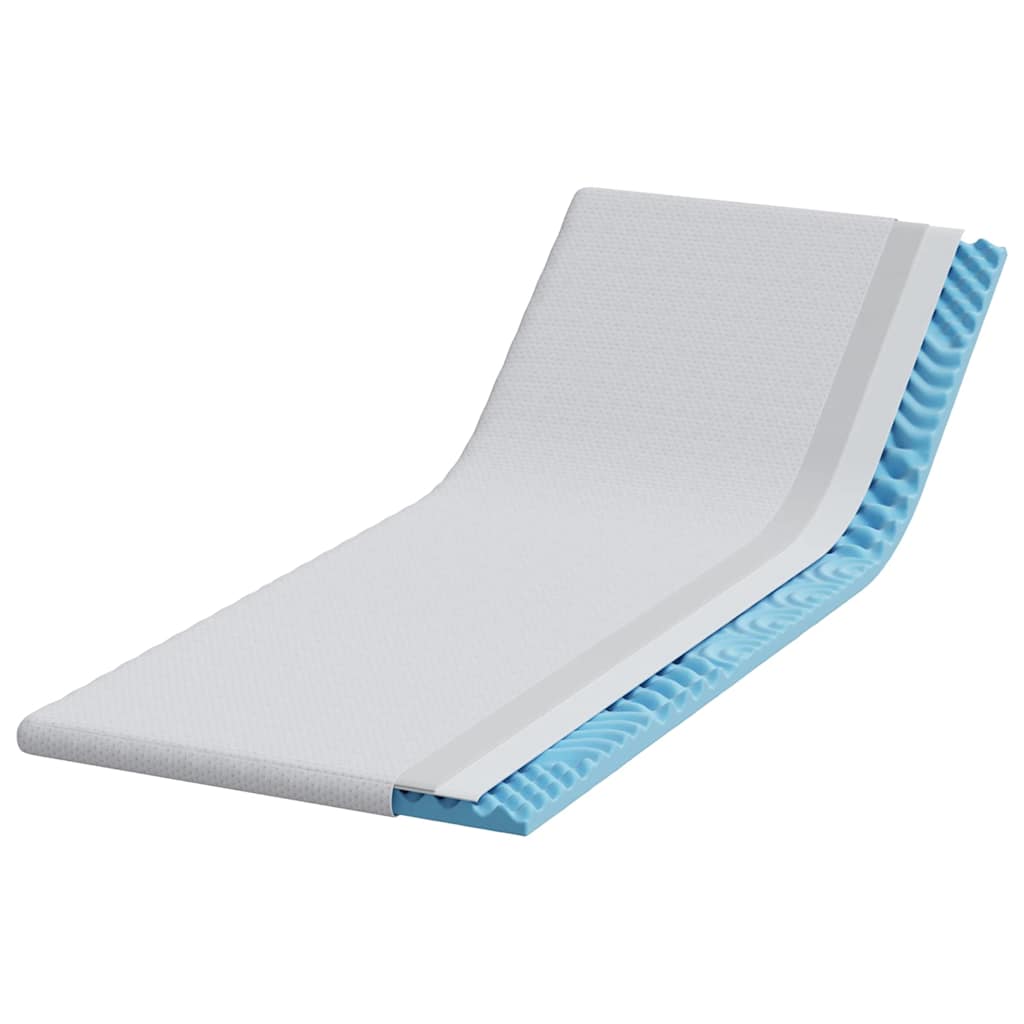 Matratzenauflage Weiß Jacquard Stoff
