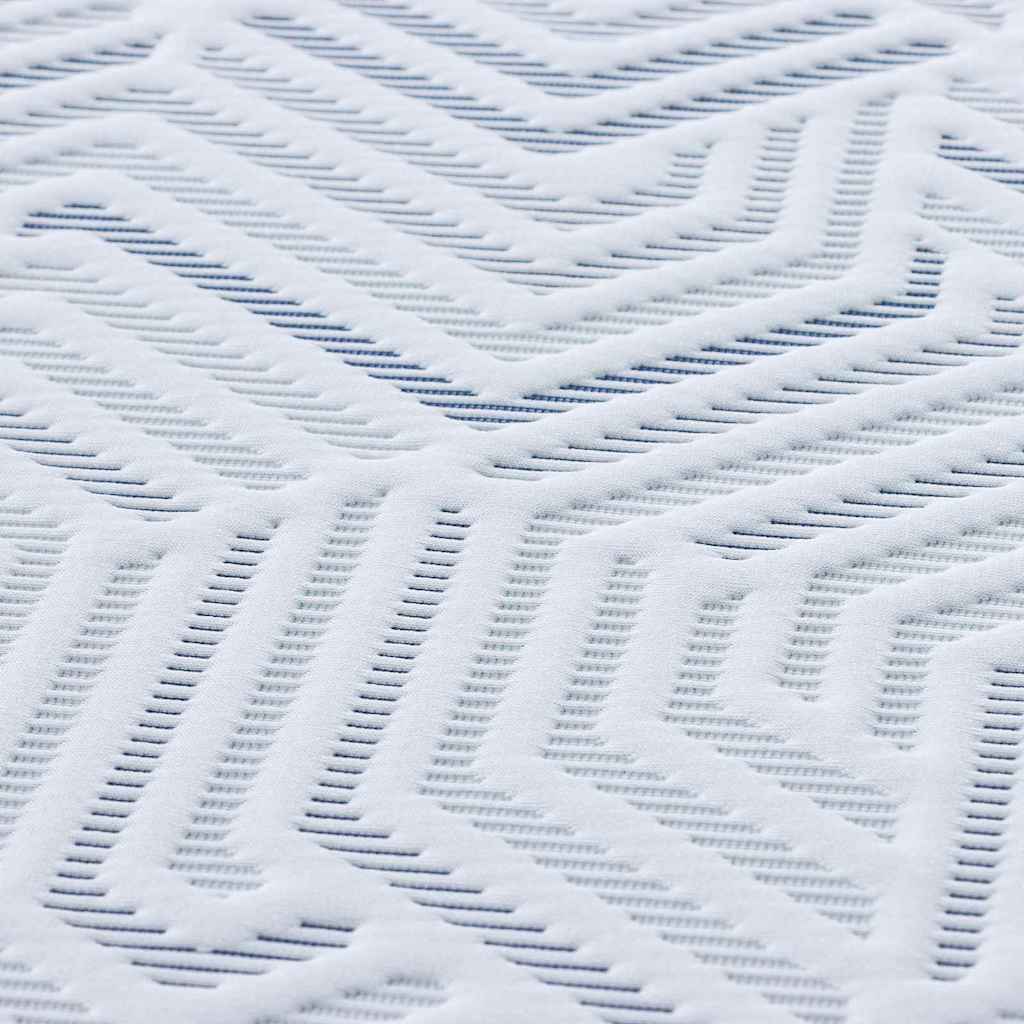 Matratzenauflage Weiß Jacquard-Stoff