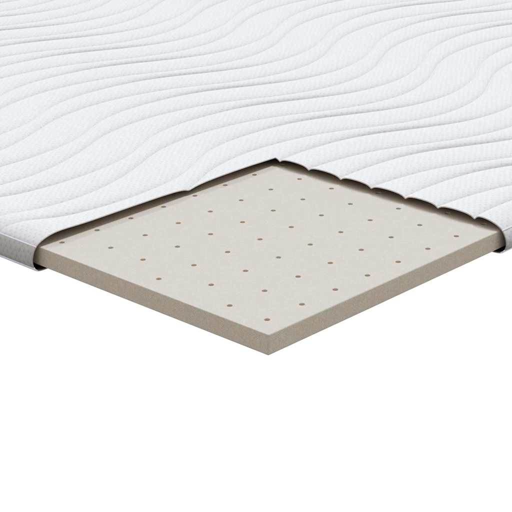 Matratzenauflage Weiß Strickstoff